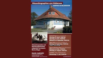 Vortrag & Bildershow mit Autorin Marion Magas - „Häuserbiographien und Bewohnergeschichten – Architektur auf Hiddensee“