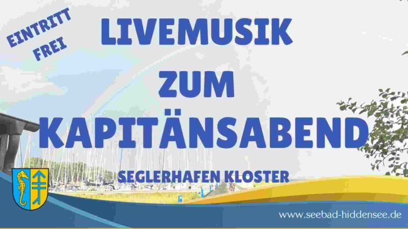 Livemusik zum Kapitänsabend am Seglerhafen Kloster