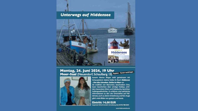 Lesung mit Marion Magas & Sabine Kolbe „Unterwegs auf Hiddensee – Zeitlos im Meer“