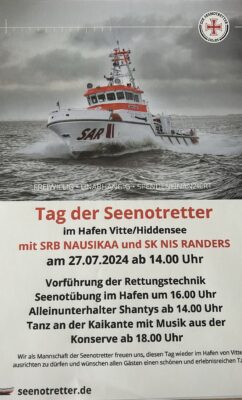 Tag der offenen Tür - Die Seenotrettungsstation Hiddensee lädt ein!