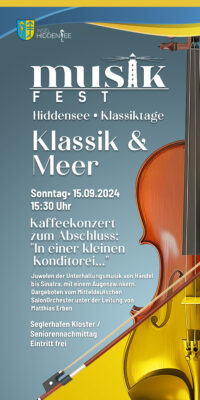 Musikfest Hiddensee 2024 - Klassik & Meer  Kaffeekonzert zum Seniorennachmittag: 